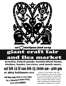 Mariposa Craft Fair flyer