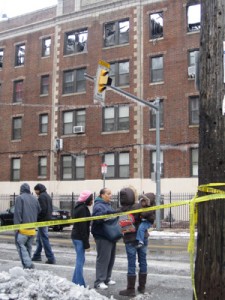 Aftermath of fire at West Philadelphia's Windermere Court Apartments