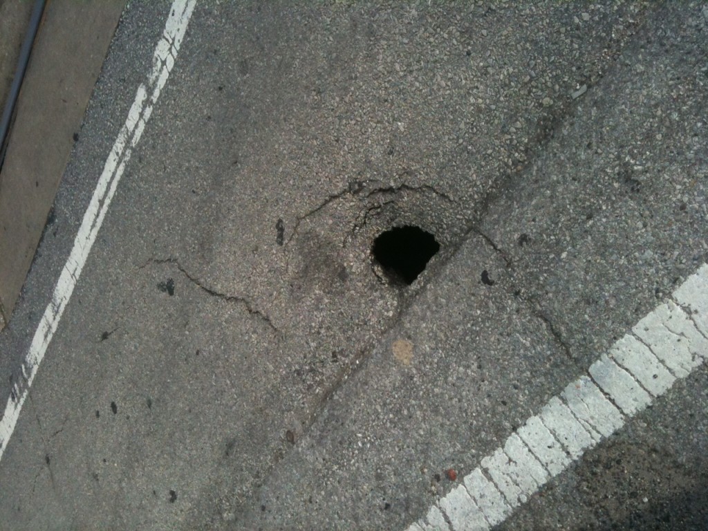 Sinkhole on Baltimore Ave