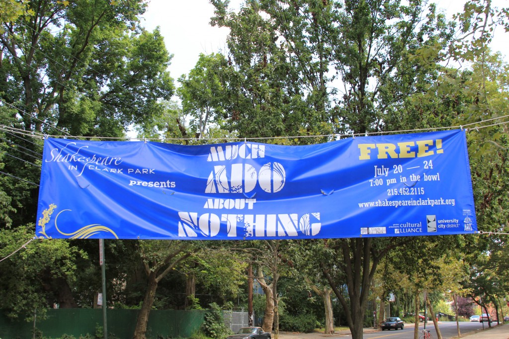 Shakespeare in Clark Park Banner