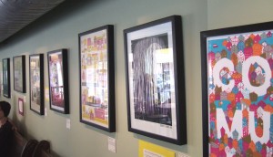 Screens 'n' Spokes exhibit at Green Line cafe