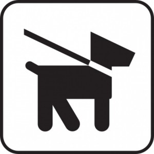 Keep Dog on Leash sign