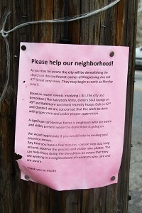 A note from nearby neighbors. (Click to enlarge.)