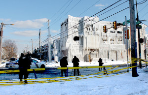 frozen building